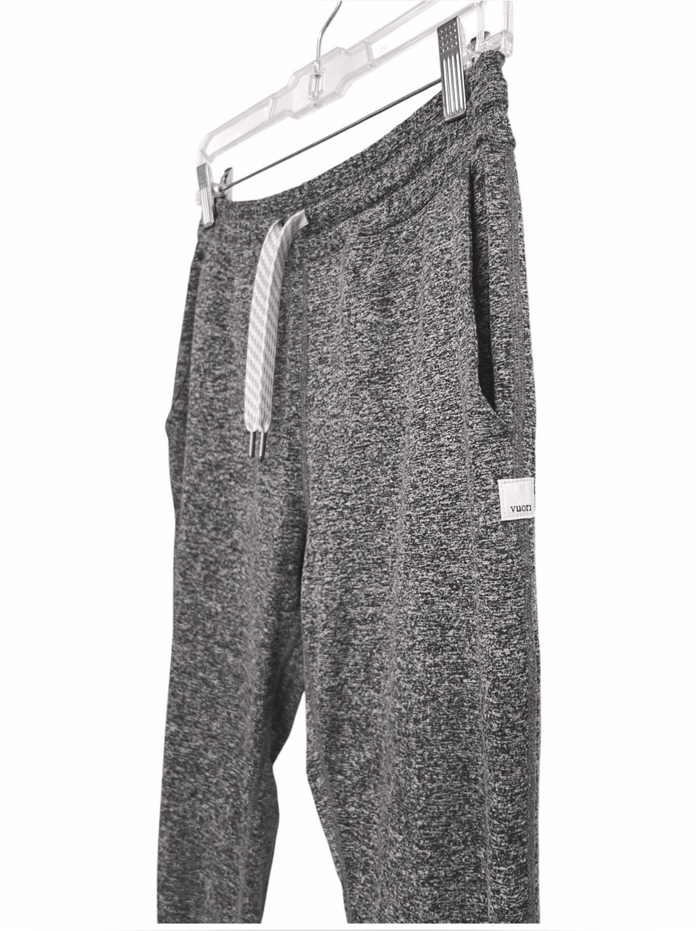 Vuori Performance Joggers Gray Knit Relaxed Fit Cropped Length Extra Small - Picture 4 of 6